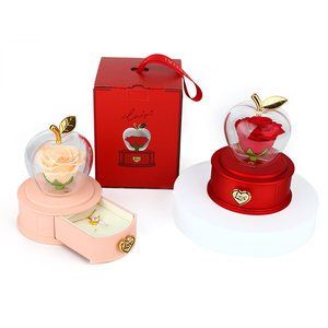 Elegante Scatola Regalo Quadrata Floreale Ecologica per la Vigilia di Natale, per Anelli, Orecchini e Smalti - Product Image 3