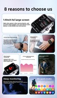 Montre connectée à prix d'usine, tracker d'activité, surveillance de la fréquence cardiaque, de la pression artérielle, suivi du sommeil, notifications d'appels, bracelet