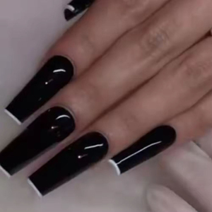<span class=keywords><strong>Uñas</strong></span> Postizas al por Mayor OEM ODM Hechas a Máquina, Largas, Forma Ataúd, Cuadradas, Francesas, <span class=keywords><strong>Negras</strong></span>, Blancas, con Diamantes de Imitación, de Leopardo, Reutilizables - Product Image 4