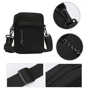 Sac Bandoulière Simple <span class=keywords><strong>Mini</strong></span> Personnalisé avec Logo, Sac Messager Étanche pour Hommes, Sac Poitrine Unisexe d'Extérieur avec Sangle Ajustable - Product Image 4