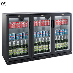 Réfrigérateurs commerciaux d'affichage de supermarché <span class=keywords><strong>deux</strong></span> portes en verre réfrigérateur à bière congélateur droit de refroidisseur de boisson - Product Image 3