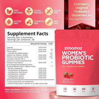Complément alimentaire en bonbons gélifiés pour femmes adultes, probiotique, antioxydant, éclaircissant pour la peau, saveur canneberge, sans sucre, végétalien, non OGM, 60 unités