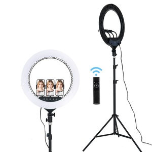 Gran 18 pulgadas Ringlight Avec Tripied 18Pouce Beauty Makeup <span class=keywords><strong>Selfie</strong></span> Led Soft Ring Light con soporte de trípode - Product Image 2
