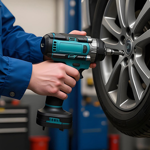 21V Cordless Brushless Impact Wrench Kit 1/2" High Torque <b>Power</b> Wrench for Car Tire Repair - Product Image 3