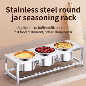 Butterfly Roasted Fragrance Stainless Steel Condiment <b>Rack</b> 3 Tier Divided Dishwasher Safe <b>Spice</b> Jar Storage <b>Organizer</b> - Product Image 5