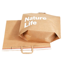 Sacs cadeaux personnalisés avec logo imprimé, sacs d'emballage en papier personnalisés pour la présentation des produits, la vente au détail et le commerce électronique