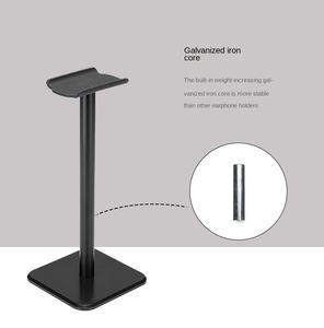 <span class=keywords><strong>Support</strong></span> de <span class=keywords><strong>casque</strong></span> et écouteurs amovible et détachable, modèle D5, en métal, pour ordinateur, avec étagère de présentation et logo sérigraphié - Product Image 2