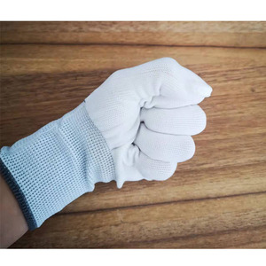 Gants de travail en nylon QL, 13 points de couture, SML, respirants, pour l'usine et la transformation alimentaire - Product Image 1