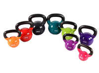 Kettlebell de Hierro Fundido Recubierto de Vinilo, Kettlebell de Neopreno Colorido al por Mayor con Logotipo Personalizado para Entrenamiento en Gimnasio y en Casa