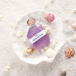 Hotsales Khác Nhau Sang Trọng mùi hương Kim Cương Tự Nhiên Tinh Dầu Xà Phòng 24Kgold Lá Sâu Làm Sạch Giữ Ẩm Tắm Xà Phòng Thanh - Product Image 3