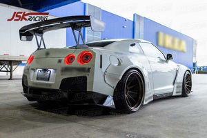 V STYLE CARBON FIBER REAR <strong>SPOILER</strong> WING for 2008-2016 NISSAN R35 GTR <strong>SPOILER</strong> - Product Image 2