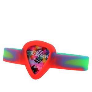 ध्वनिक इलेक्ट्रिक गिटार पिक धारक सिलिकॉन गिटार लेता है रिस्टबैंड गिटार स्ट्रिंग कंगन - Product Image 2