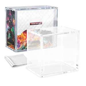 Boîte de présentation en acrylique pour cartes Pokémon TCG/ETB/Booster/151 UPC/SPC avec protection UV d'usine, série de boîtes avec couvercle magnétique de 5 à 8 mm d'épaisseur - Product Image 1