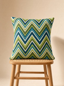 Coussin décoratif bohème tendance en fibre acrylique pour chaise, motif aquarelle, pour la maison - Product Image 5