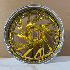 RCSR 22 24 26 Pulgadas Llantas de Aleación de Aluminio Forjado de Plato Profundo Personalizadas con 5 Años de Garantía Diseño Multirradio de <span class=keywords><strong>2</strong></span> Piezas para Chevrolet Camaro - Product Image 4