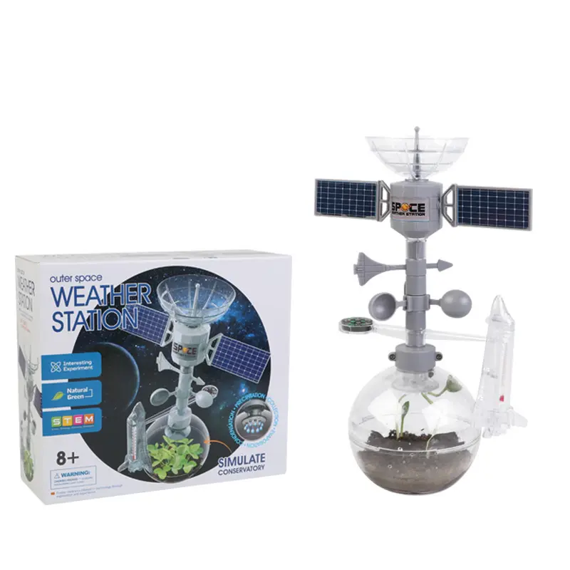 Children STEM Educational DIY Science Toys Kit Kids Easy Assembly Space Weather Station Plant Growth Scientific Experiment Toys