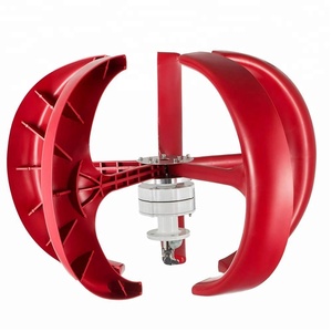 เครื่องกำเนิดไฟฟ้าพลังงานลม 400W 24V รุ่น Red Lantern แบบใบพัดแนวตั้ง 5 ใบ พร้อมชุดควบคุม - Product Image 4