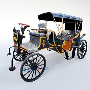 Carruaje Eléctrico para Bodas, Estilo Europeo, Tipo Calabaza, para Recorridos Turísticos, Recogida en Hoteles, Carruaje Eléctrico con Caballos - Product Image 4