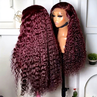 Perruques en cheveux humains bouclés Pixie marron avec dentelle transparente 5x5, cheveux vierges bruts vietnamiens de luxe, prêtes à porter sans colle