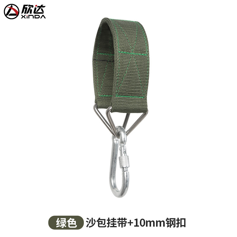 Correa verde con hebilla de 10 mm.