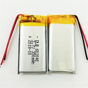 Shenzhen Lithium-Ionen-Batteriefabrik 502030 3,7V <span class=keywords><strong>Li</strong></span>-Polymer 602025 Akku 180mAh 250mAh - Product Image 6