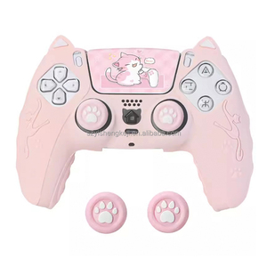Funda Protectora de Silicona con Orejas de Gatito para Control de PS5, Resistente al Sudor, Accesorios de Juego - Product Image 1