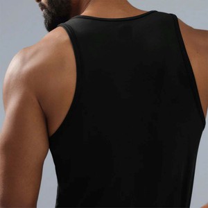 Débardeurs pour hommes élégants et tendance, en coton mélangé, sans manches, de haute qualité, respirants, à séchage rapide, anti-boulochage - Product Image 2