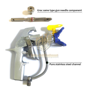 Source Factory Airless Spray Zubehör 2 Finger und 4 Finger Silber Spritzpistole 5000psi SPRAY TIP Lackier pistole mit 246240 - Product Image 2