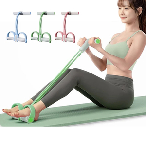 Cordes de traction élastiques de résistance Exerciseur <span class=keywords><strong>Rameur</strong></span> Bande de résistance du ventre Gym à domicile Sport Training Bandes élastiques <span class=keywords><strong>pour</strong></span> équipement de fitness - Product Image 1