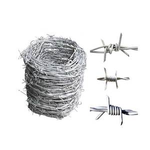 Fil <span class=keywords><strong>barbelé</strong></span> galvanisé à double torsion <span class=keywords><strong>de</strong></span> haute résistance et qualité supérieure Bwg 15*500m - Product Image 2