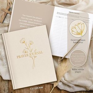 Copertina rigida personalizzata in tessuto A5 Notebook Planner positività <span class=keywords><strong>libro</strong></span> stampa quotidiano diario <span class=keywords><strong>di</strong></span> preghiera - Product Image 2