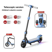 Trottinette électrique 150W pour enfants, pliable, légère, avec lumières LED RGB, pneus de 6,3 pouces, cadeau pour enfants, trottinette A9