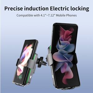 ขายร้อน 15W Dual <span class=keywords><strong>คอยล์</strong></span>อลูมิเนียมไร้สายชาร์จรถ Mount สําหรับ Samsung Galaxy Z Flip - Product Image 3