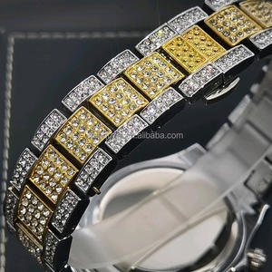 Montre Moissanite de luxe Bussdown Glacé Réglage de la montre de luxe Vvs Moissanite Montres mécaniques unisexes - Product Image 3