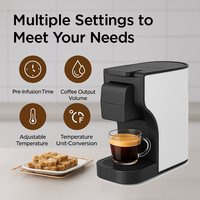 Machine à café professionnelle 3-en-1 à capsules ESE, expresso commercial avec écran tactile, électrique, en plastique
