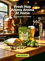 Pellets de houblon de qualité alimentaire, riches en huile de houblon, acide alpha stable, matière première naturelle pour la production de bière artisanale
