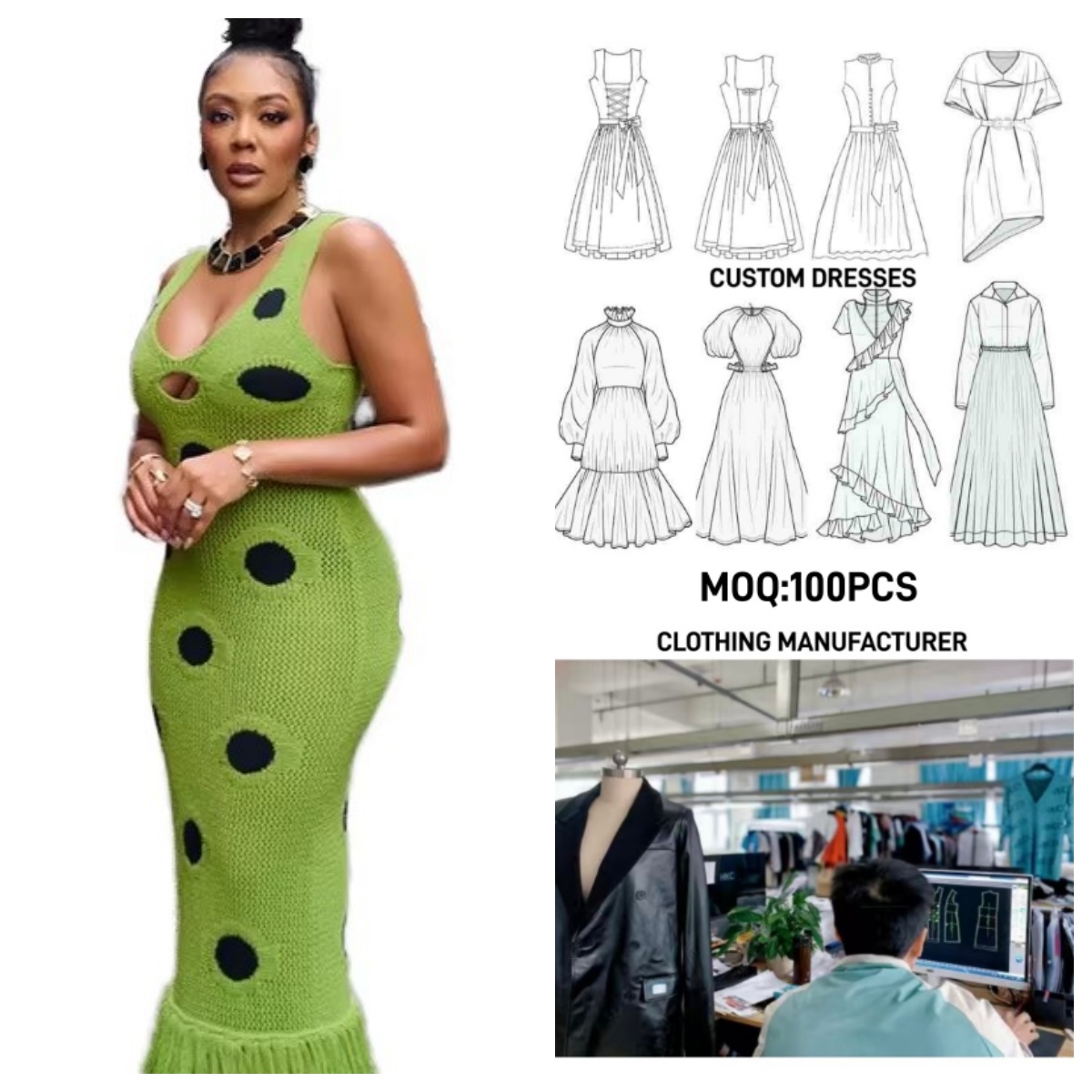 Free Sample Dresses - Custom Summer Sequined Mini Dress