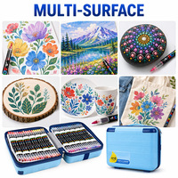 Ensemble de stylos marqueurs acryliques 418 couleurs Emballage en papier Boîte cadeau Papeterie pour étudiants Fabriqué en Chine Modèle SY-432