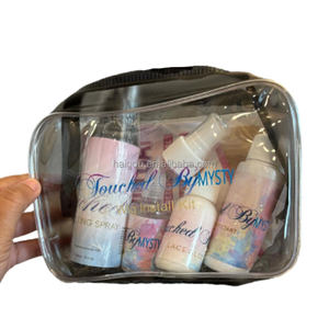 Kit d'installation de perruque en dentelle noire et dorée avec sac de voyage, comprenant un décolle-colle pour dentelle, un bâton de cire, une <span class=keywords><strong>mousse</strong></span> pour cheveux bouclés et un spray fondant - Product Image 4