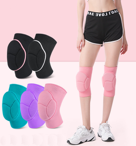 Genouillères de compression respirantes en nylon antidérapantes avec protection en mousse personnalisée pour l'entraînement de danse - Product Image 1