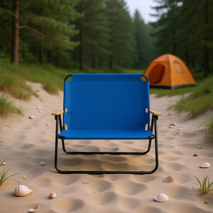 Silla Plegable para Camping, Tela Oxford, Estructura de Acero, Diseño Rectangular Minimalista, Uso en Exteriores, Silla de Jardín, Estilo Casual - Product Image 2