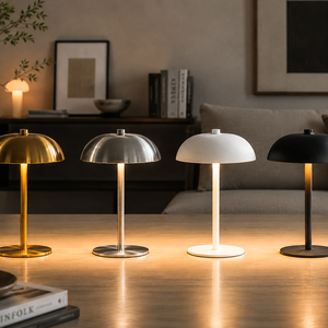 Lámpara de Mesa LED de Metal Estilo Nórdico Minimalista, Lámpara de <span class=keywords><strong>Noche</strong></span> con Control Táctil y 3 Colores Atenuables para Dormitorio, Hogar y Oficina - Product Image 4