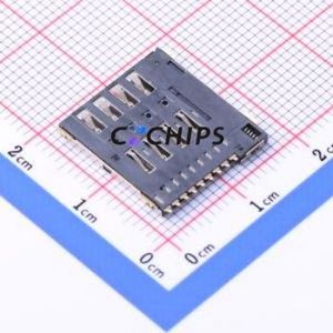 K-DYX-006 SIM Card Connector SMD Connector ( Card Type: Micro SIM Card )( Body Max Height: 1.5mm ) - Product Image 2