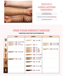 Fond de Teint Couvrant Matifiant 18g 23N Fini Naturel Couvrance Totale Effet Masque Coréen OBM - Product Image 2