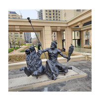 Statue de femme en Bronze, personnalisé, imperméable, taille de vie, fontaine fontaine de dame Sexy, Statue naturelle, danseuse, taille de vie