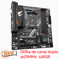 Nouvelle carte mère GIGABYTE B550M AORUS Elite AM4 Micro-ATX AMD pour ordinateur de bureau, graphismes intégrés, 128 Go DDR4 double canal PCIe SATA
