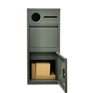 High Quality Secure Metal Outdoor Drop Box Mailbox Lockable Parcel Box With Newspaper Slot dropbox letterbox