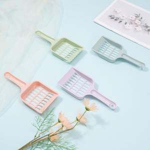 Suministros de limpieza para mascotas ecológicos directos de fábrica, pala de arena para gatos de plástico con agujeros finos, pala para caca para gatos y perros - Product Image 6