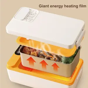 Wholesale Portable New Wireless Heating <b>Lunch</b> <b>Box</b> Rechargeable Insulated Food Warmer Container <b>for</b> Home and Outdoor Use - Product Image 4