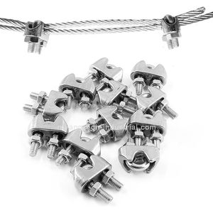 Clip de câble en acier inoxydable 1/8 pouce, colliers de serrage pour câble M3 en acier inoxydable 304, pour câble ou corde métallique de 1/16 "-1/8" - Product Image 4